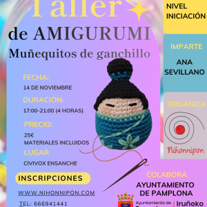14 noviembre. Taller de Amigurumi