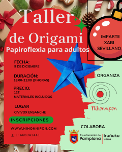 cartel Origami Navideño