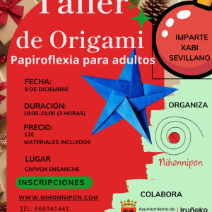 cartel Origami Navideño